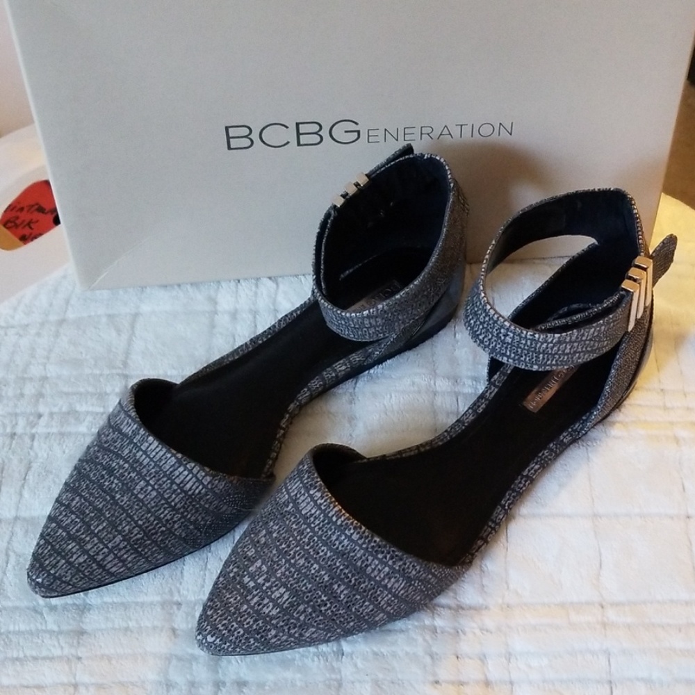 BCBGeneration Tilda Ankle Strap Flats - Leather